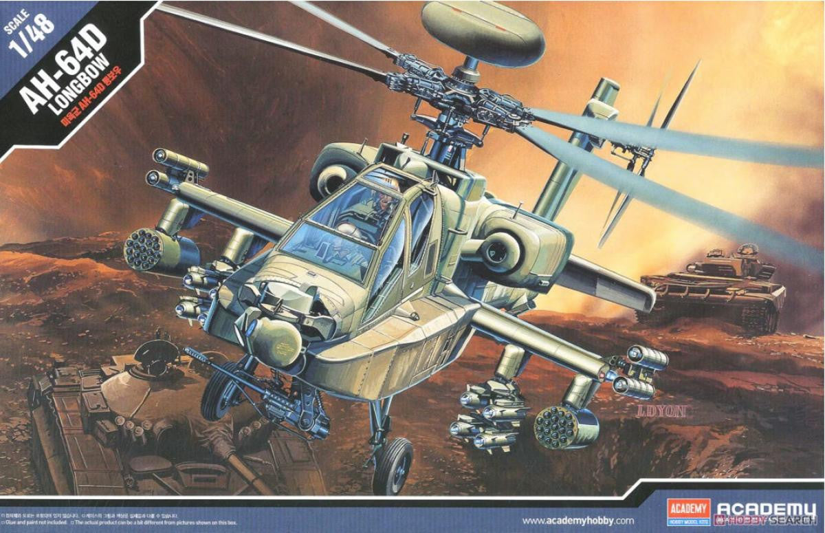 Academy 1/72 AH-64D Apache Longbow 12268